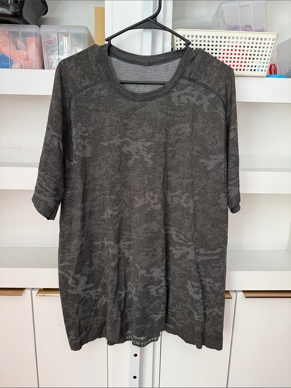 Men’s Lululemon Metal Vent Tech Short Sleeve Tee Sz XXL Heritage Camo Grey